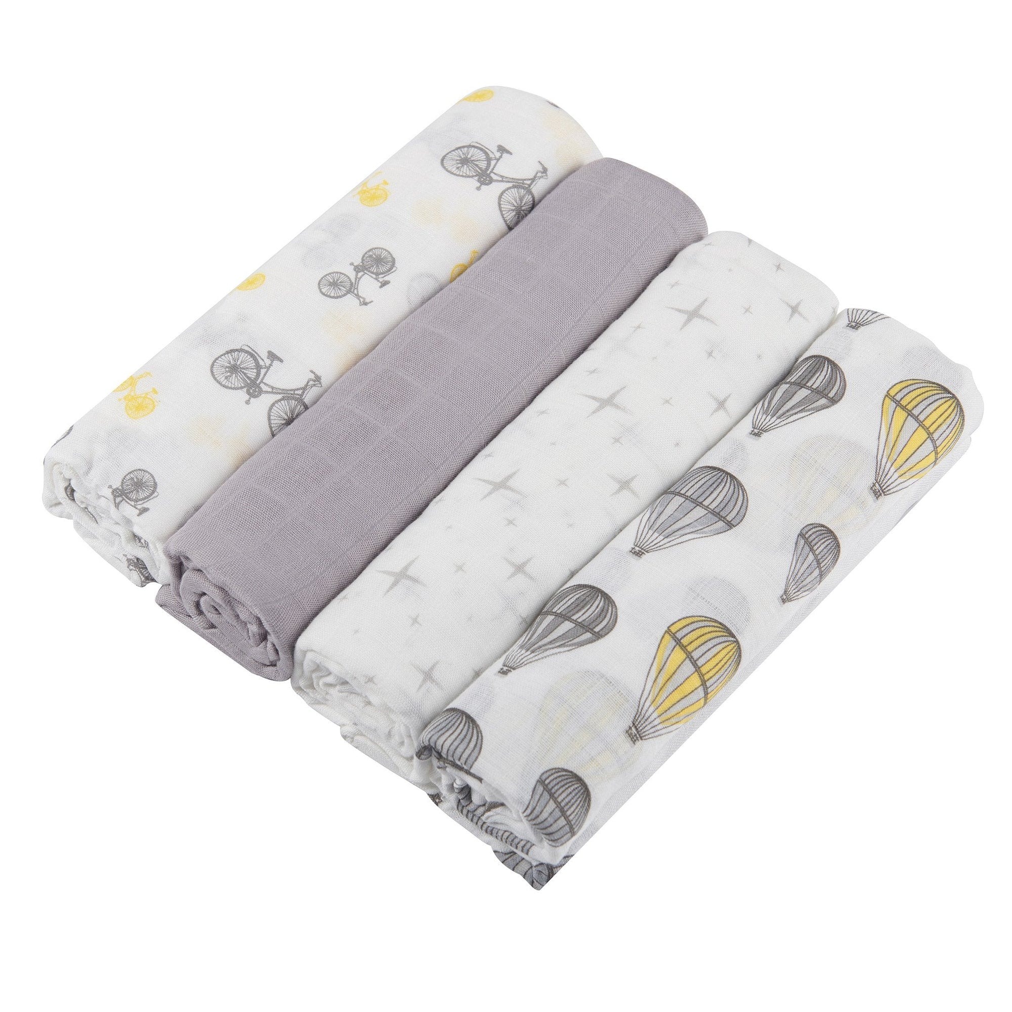 Traveler Bamboo Muslin Swaddle 4PK-2