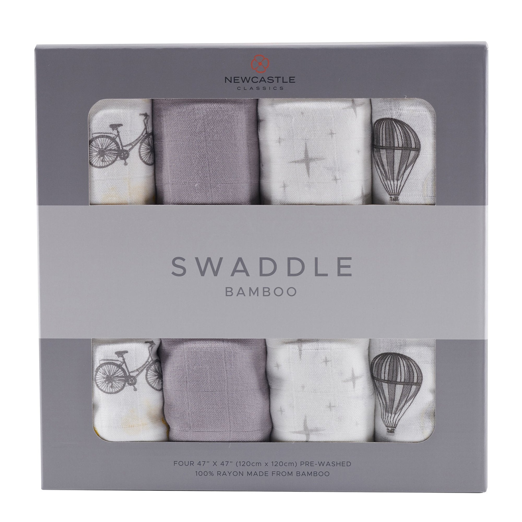 Traveler Bamboo Muslin Swaddle 4PK-0