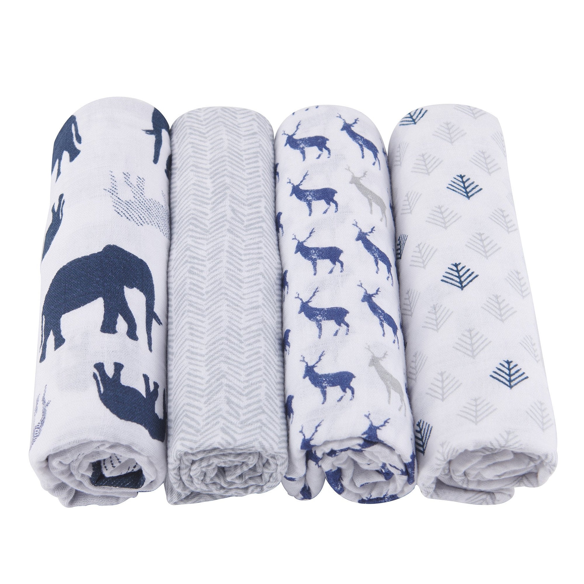 In the Wild Cotton Muslin Swaddle 4PK-1