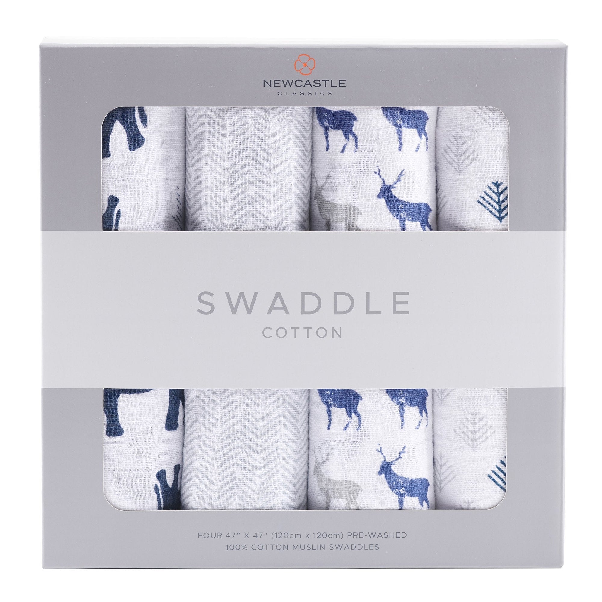 In the Wild Cotton Muslin Swaddle 4PK-0