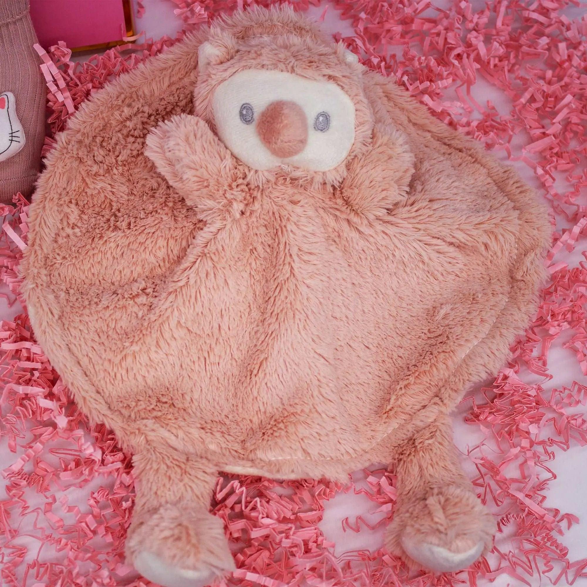 Nyföddpresent flicka – Snuttefilt & halksockor (rosa)-3