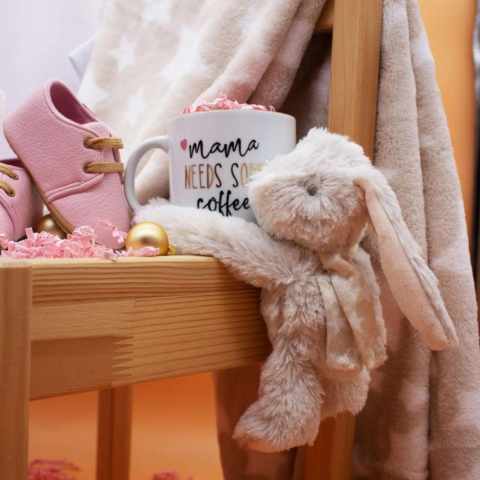 Presentbox till nyfödd – 17-delars set i rosa med snuttefilt & gosedjur (flicka)-3