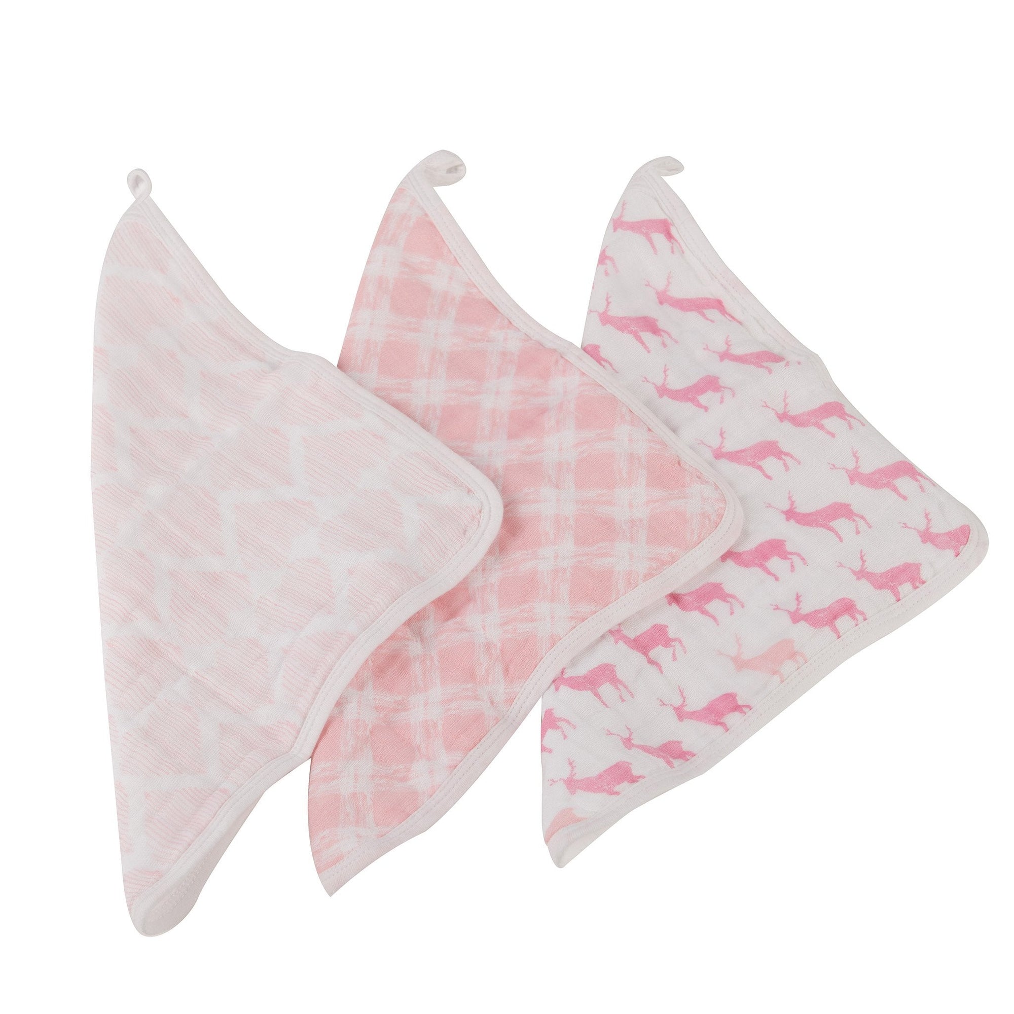 Pop of Pink Wash Cloth set 3PK-1