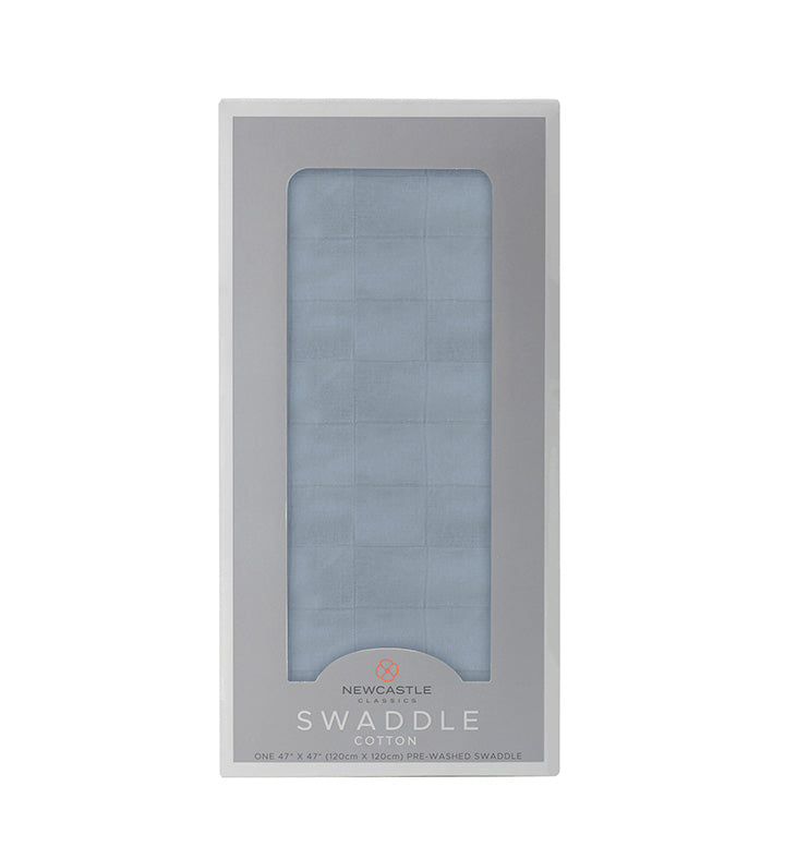 Blue Fog Cotton Swaddle-4