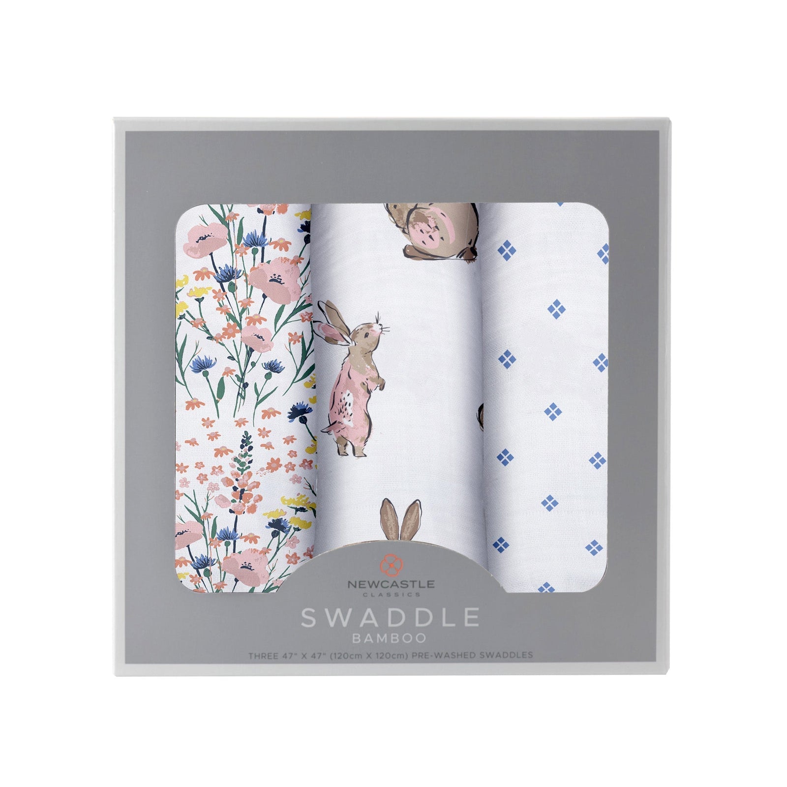 Wildflowers Bamboo Swaddles 3 Pack-0