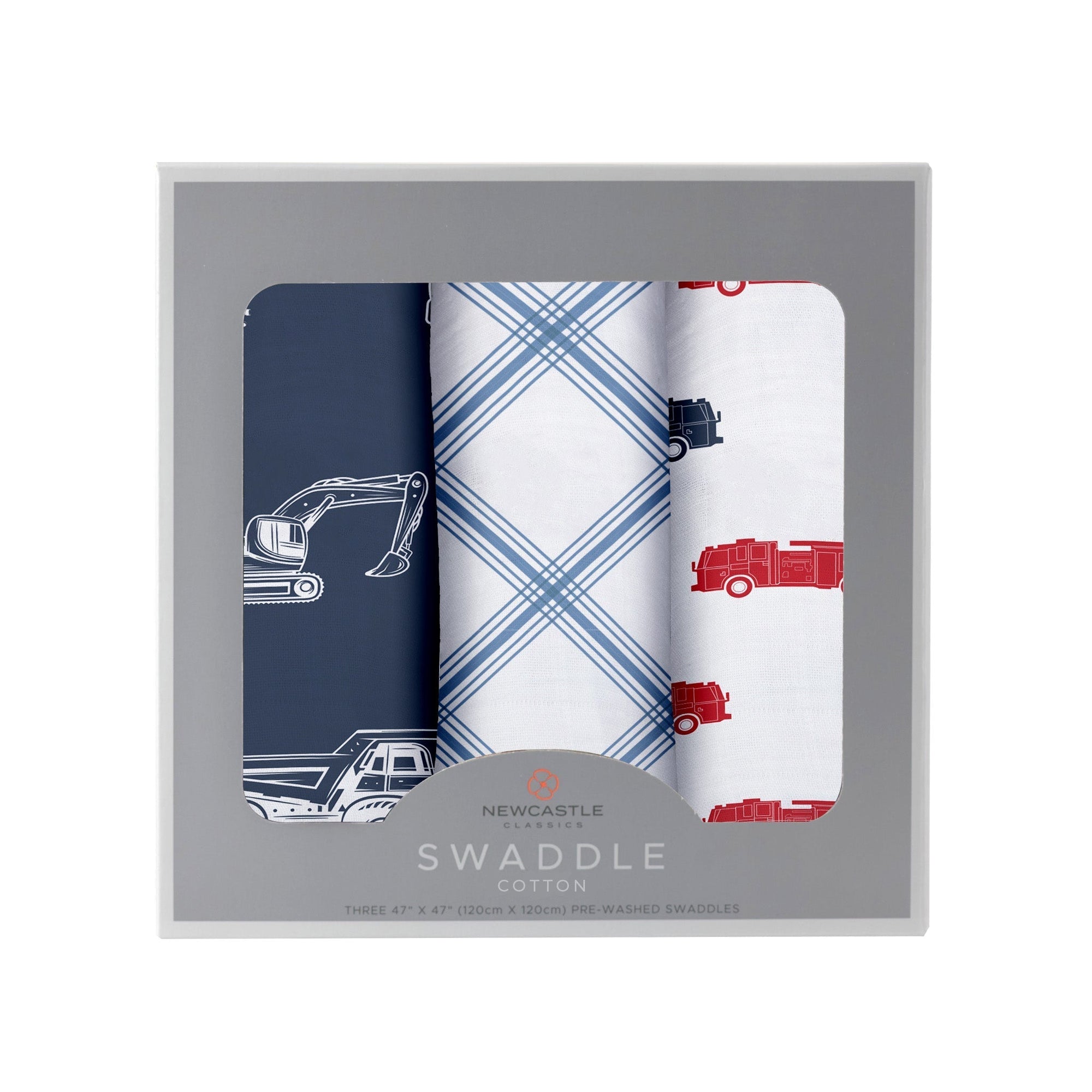Things That Go Swaddle 3 Pack-0