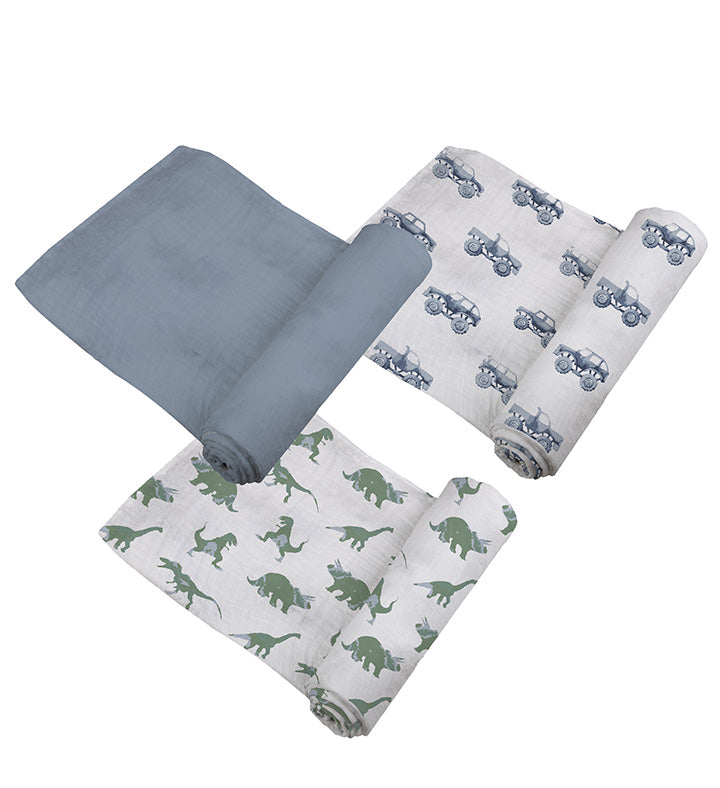 Rough Terrain Cotton Swaddle 3 Pack-2