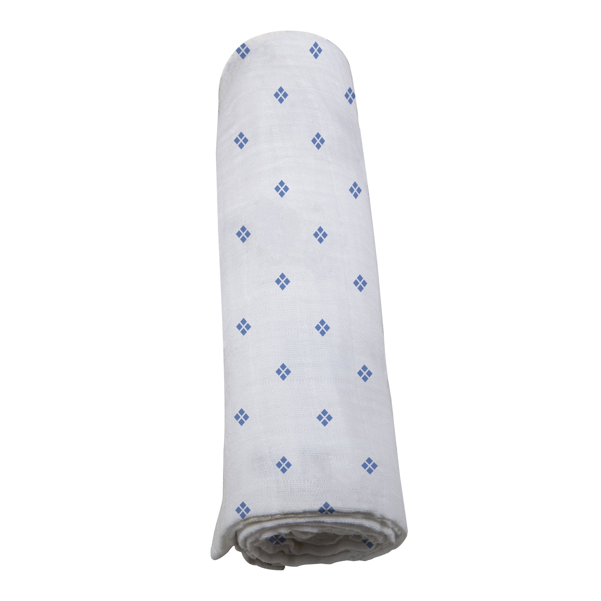 Periwinkle Diamond Polka Dot Swaddle-4