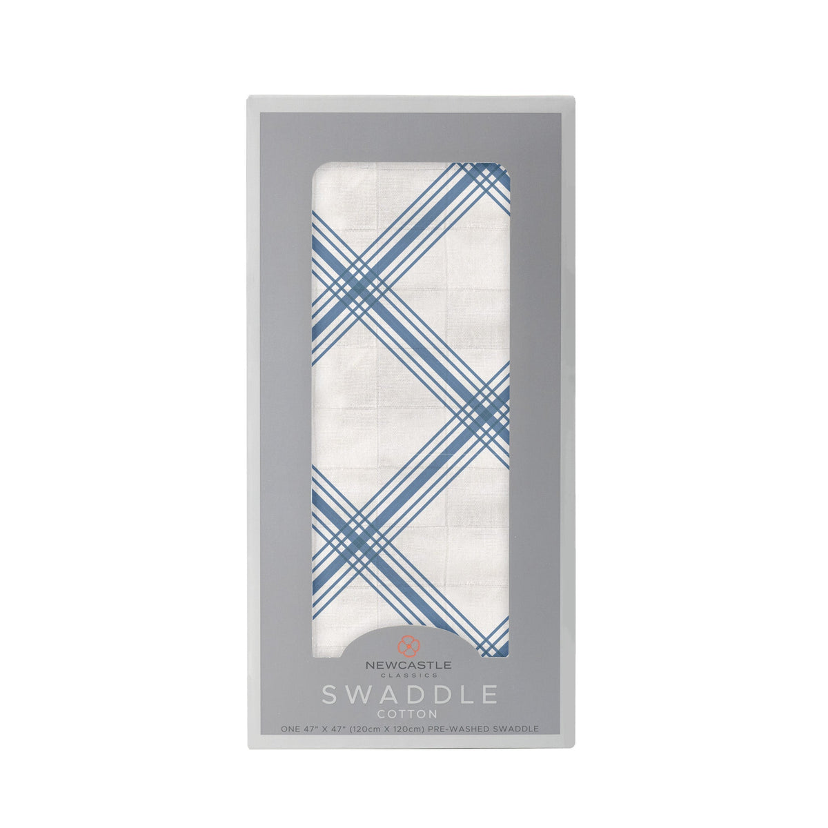 Blue Buffalo Check Plaid Swaddle-0