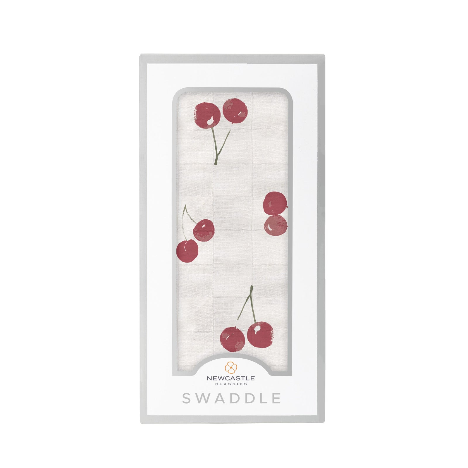 Sweetheart Cherry Bamboo Swaddle-0