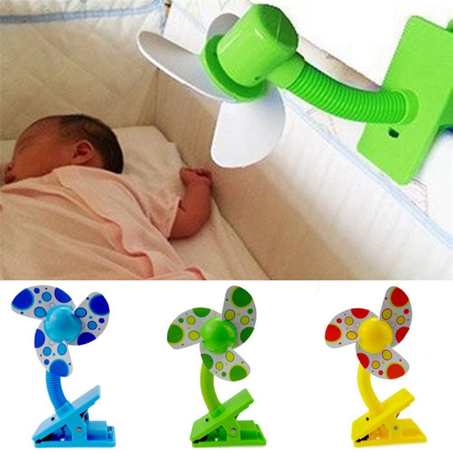 Summer Stroller Fan Portable Baby Sleeping Care Mini Safety USB Fan ---Can Clip On Pushchair /Baby Cots/Strollers/Playpens-0