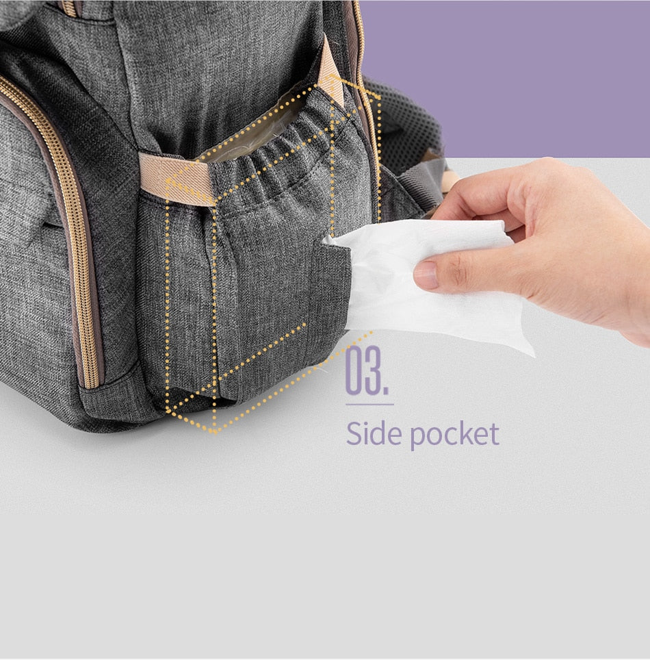 Fashion Diaper Bag Mommy Maternity Nappy Bag Large Capacity Travel Backpack Nursing Bag for Baby Care-4