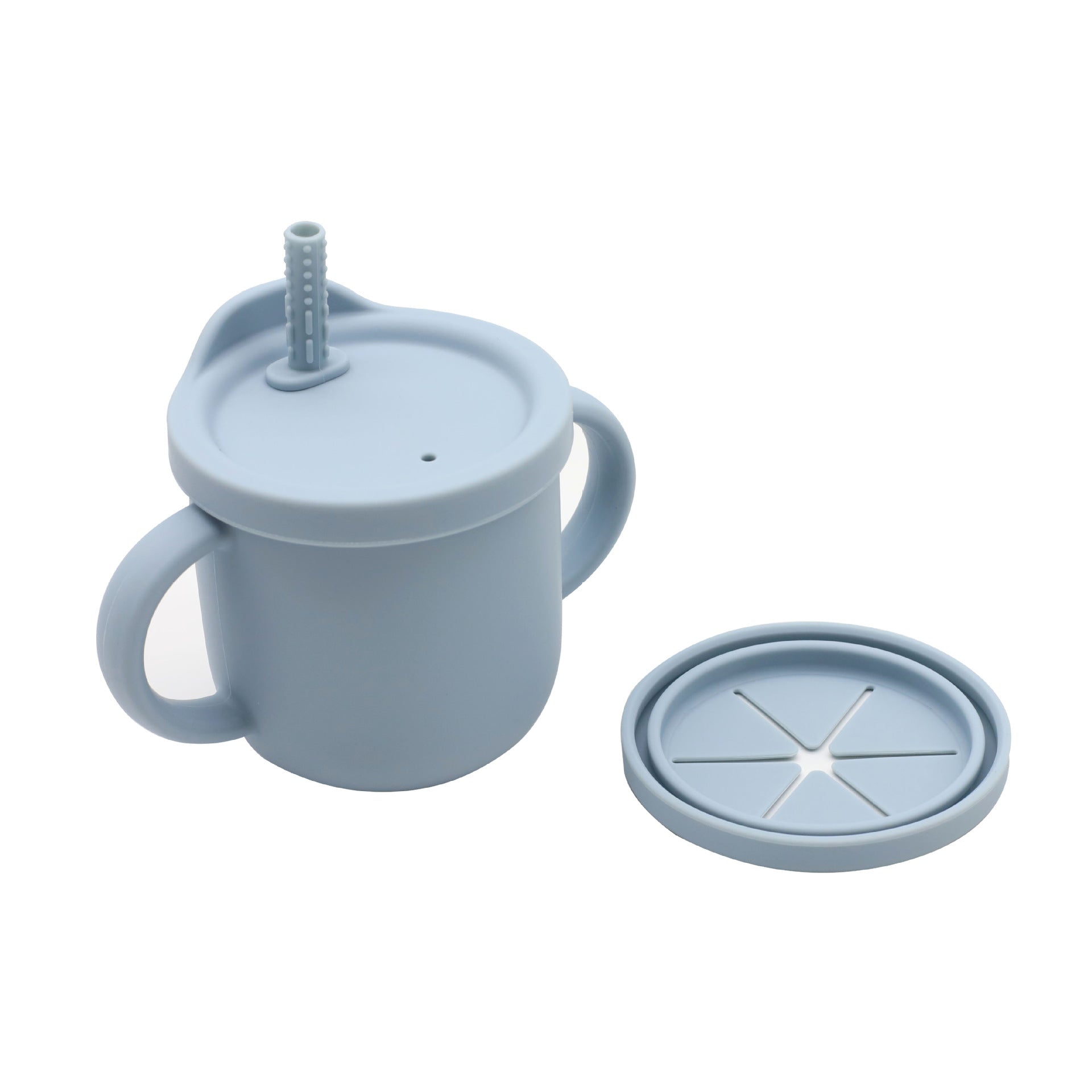 Baby Anti-Drop And Anti-Spill Binaural Learning Drinking Cup silicone-2