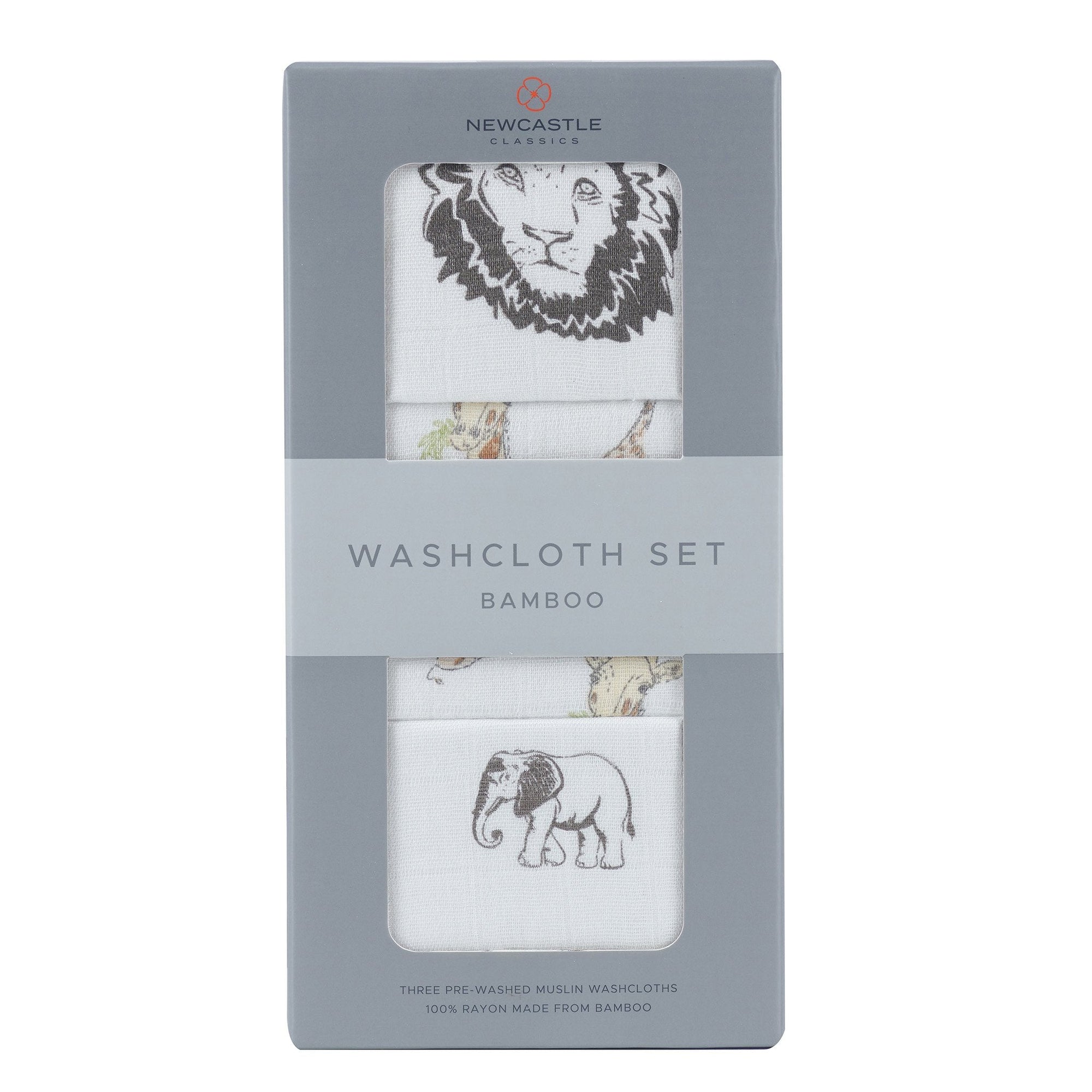 On The Savannah Washcloth Set 3pk-0
