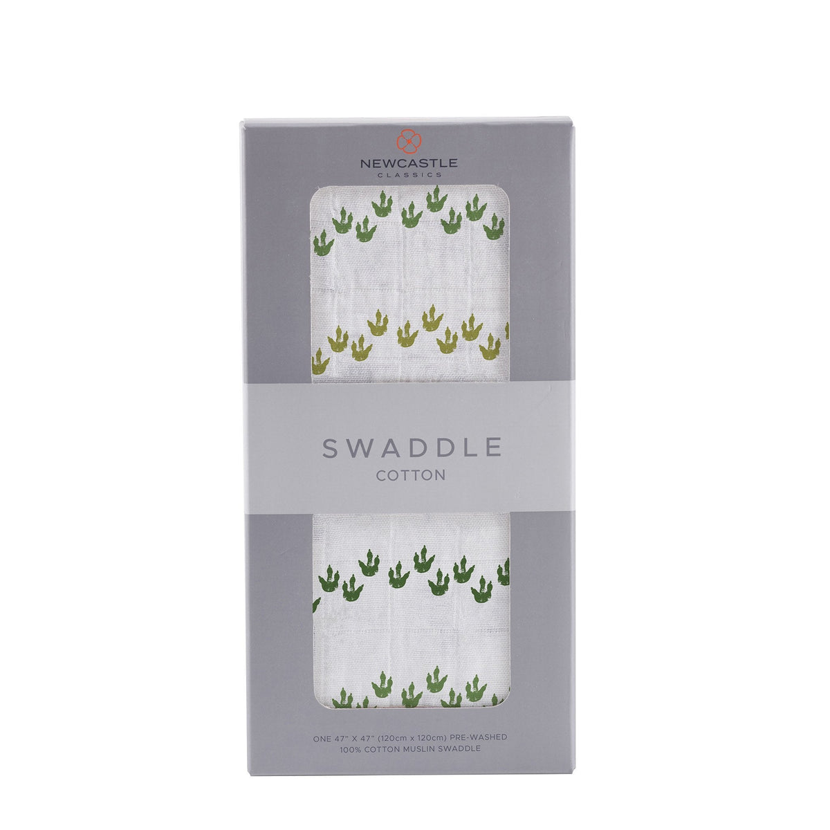 Dino Feet Cotton Muslin Swaddle-0