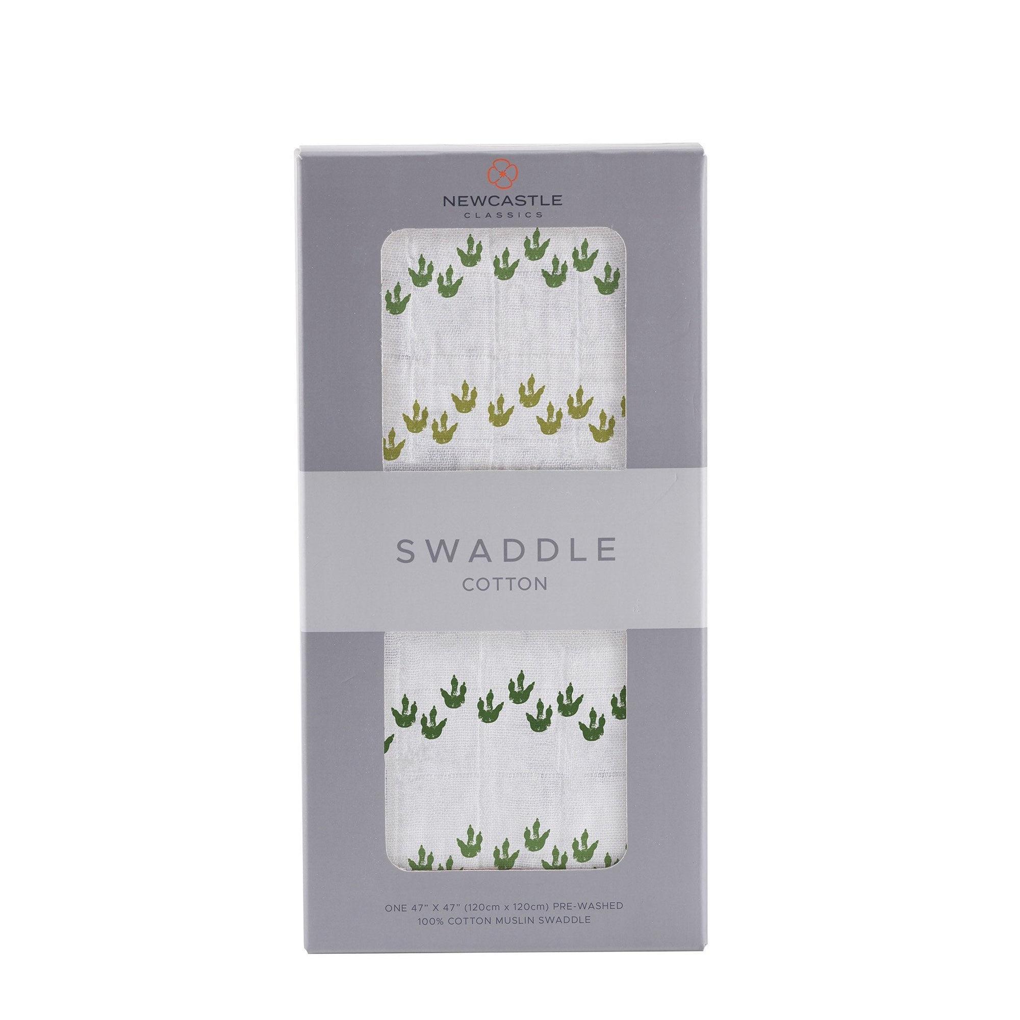 Dino Feet Cotton Muslin Swaddle-0