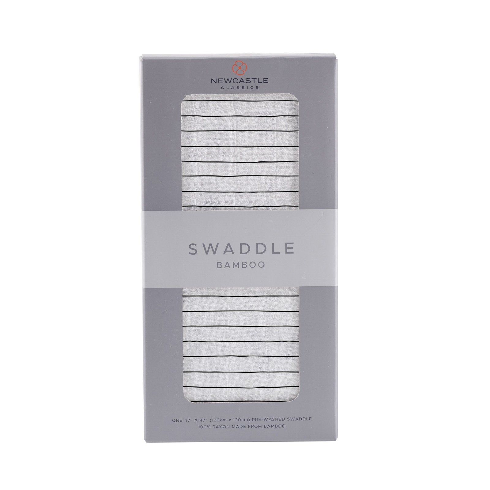 Pencil Stripe Bamboo Swaddle-0