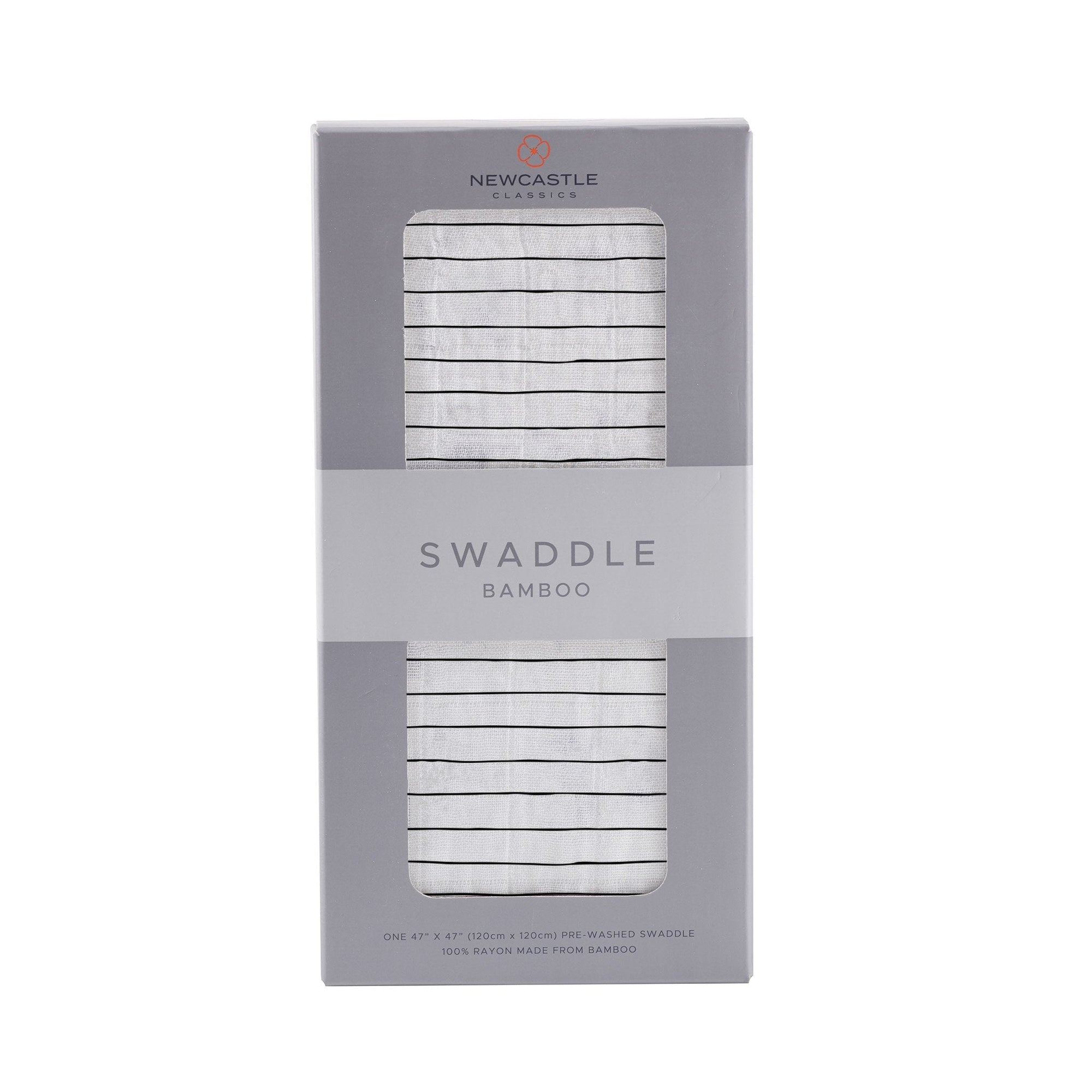 Pencil Stripe Bamboo Swaddle-0