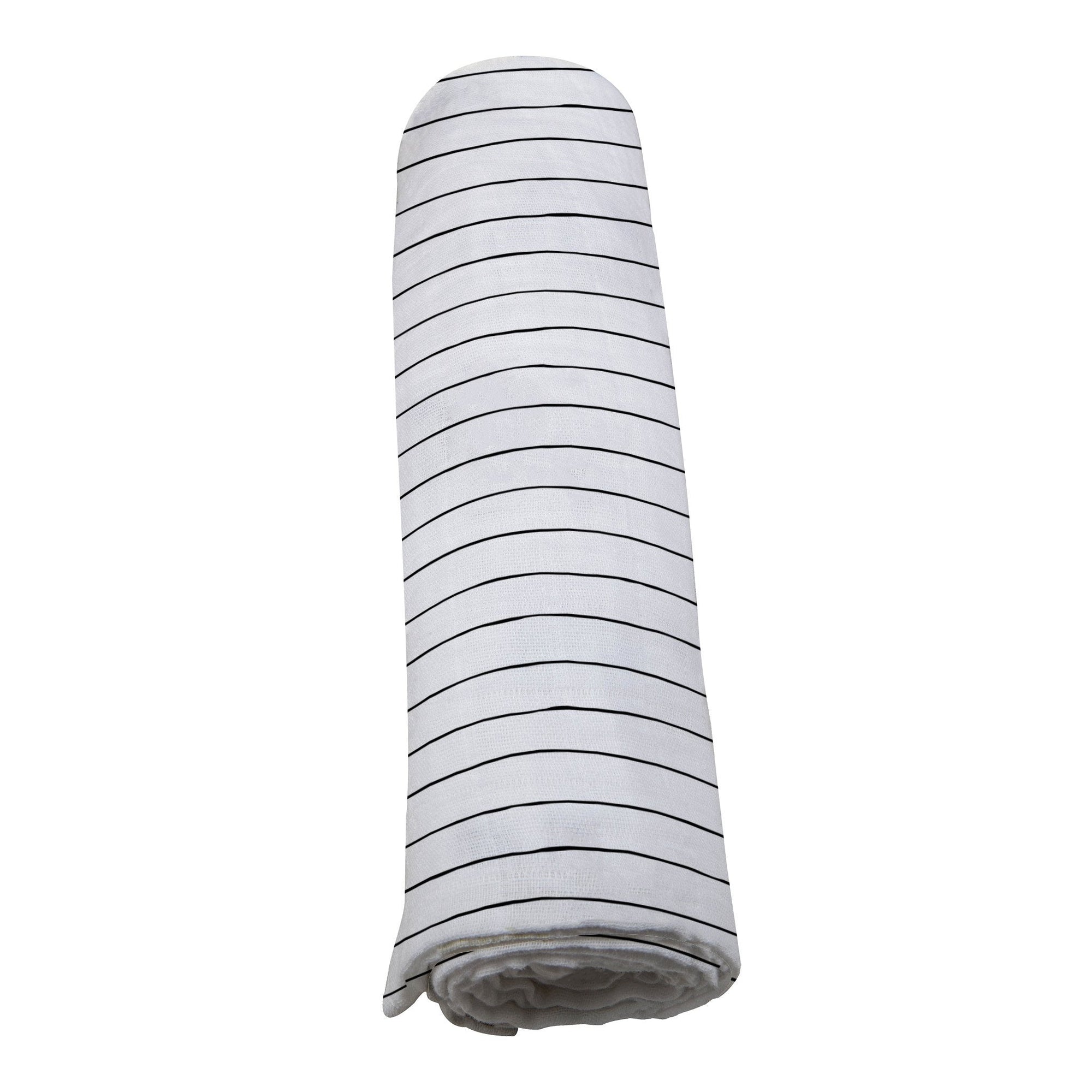 Pencil Stripe Bamboo Swaddle-4