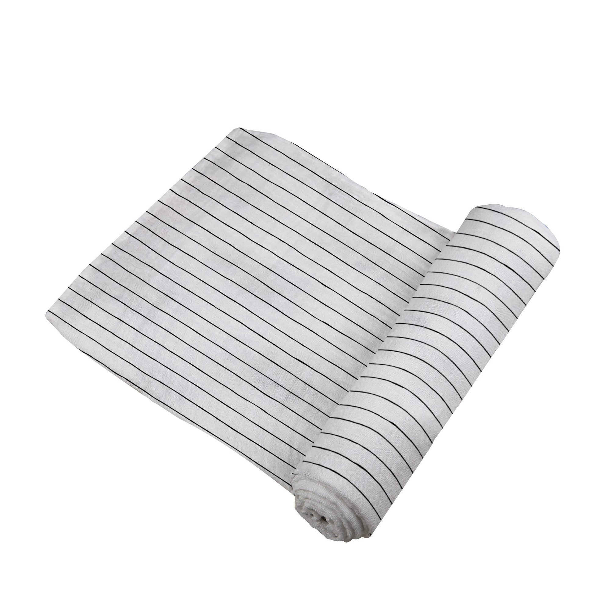 Pencil Stripe Bamboo Swaddle-2
